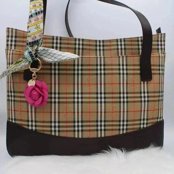 Burberry Tote Brown Nova Check Shoulder - Picture 2 of 16